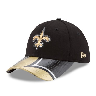 Women's New Orleans Saints New Era Black 2017 NFL Draft On Stage 9FORTY Adjustable Hat 2646498